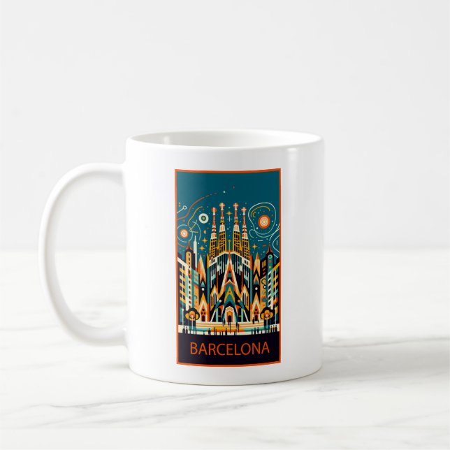 Mug Barcelone Espagne Art Déco (Gauche)