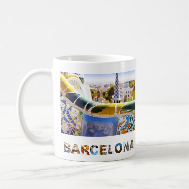 Mug Barcelone Espagne Parc Guell Travel Photo (Gauche)