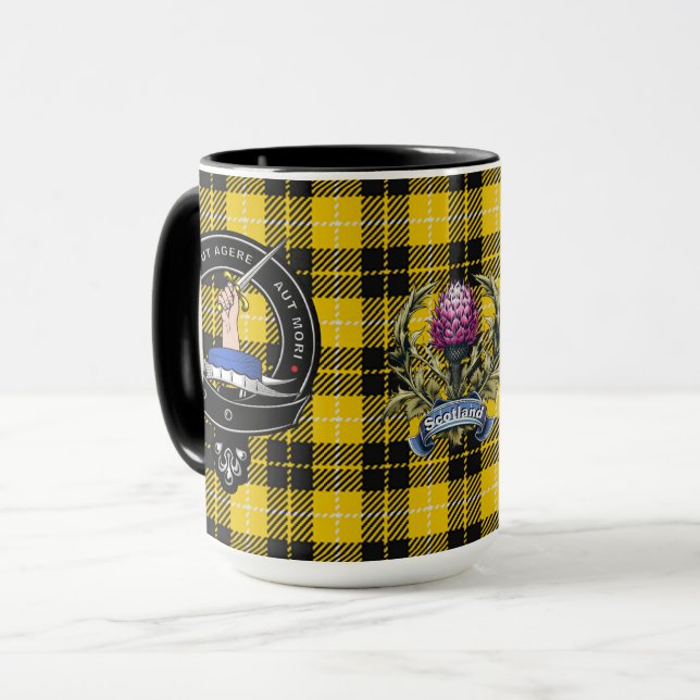 Mug Barclay Clan Badge & Tartan (Devant gauche)