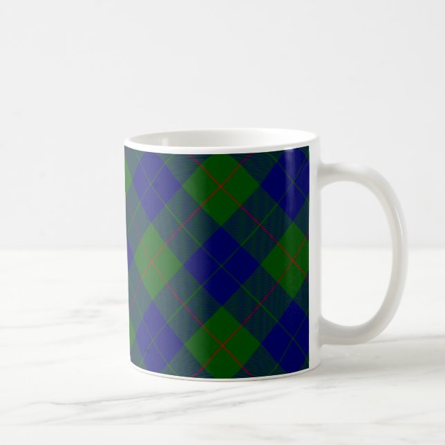 Mug Barclay tartan bleu vert plaid (Droite)