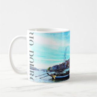 Mug barcos no rio Douro porto portugal