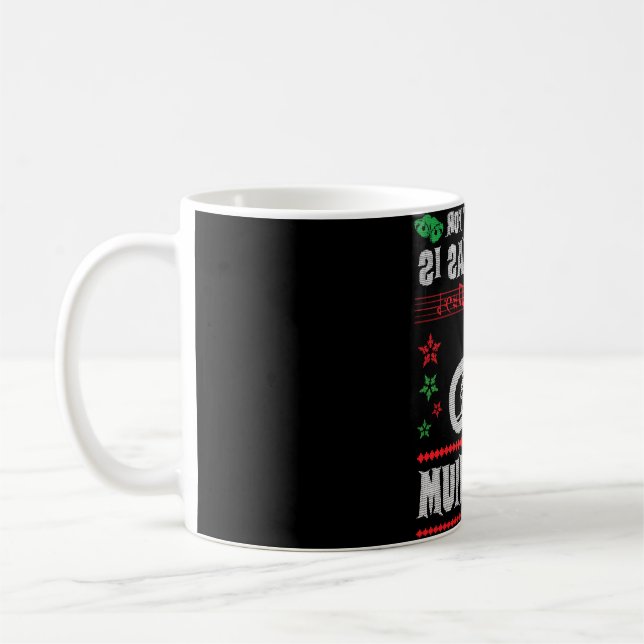 Mug Baritone Euphonium laide style pull de Noël (Gauche)