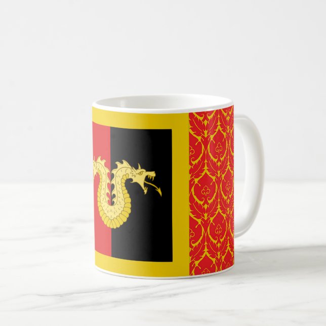 Mug Barony of Dragon's Laire badge populaire Coffee Mu (Devant droit)
