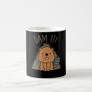 Mug Barrage de Beaver It Cute Beaver Dam Funny Pun Sar