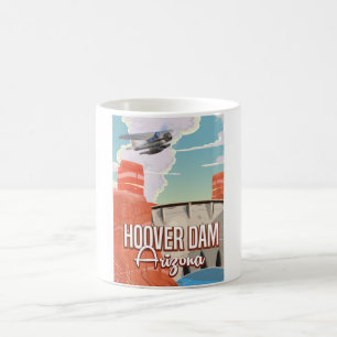 Mug Barrage Hoover Nevada Arizona Dessin animé vintage