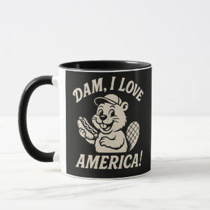 Mug Barrage Je suis amoureux de l'Amérique Drôle de ca