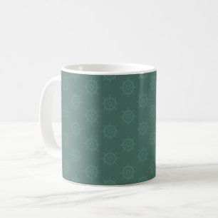 Mug Barre à roue tonale sur gris foncé turquoise