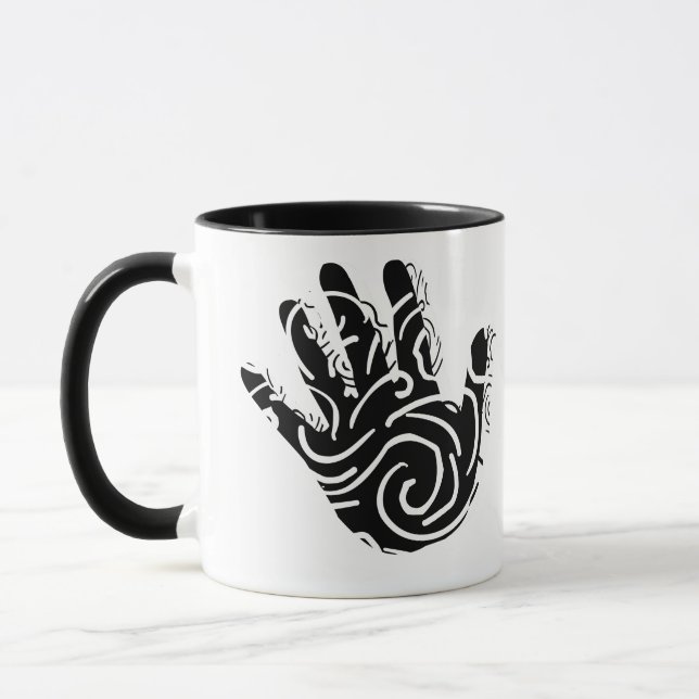 Mug Barre géométrique abstraite (Gauche)