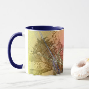 Mug Barrel Racer II (tourbillon orange jaune)