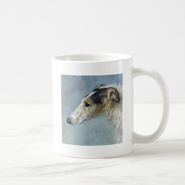 Mug Barzoï d'aquarelle (Droite)