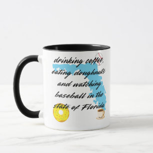 Mug Base-ball, café et beignets en Floride