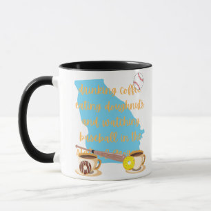 Mug Base-ball, café et beignets en Géorgie