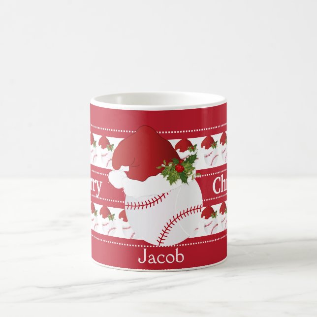 Mug Base-ball de Joyeux Noël (Centre)
