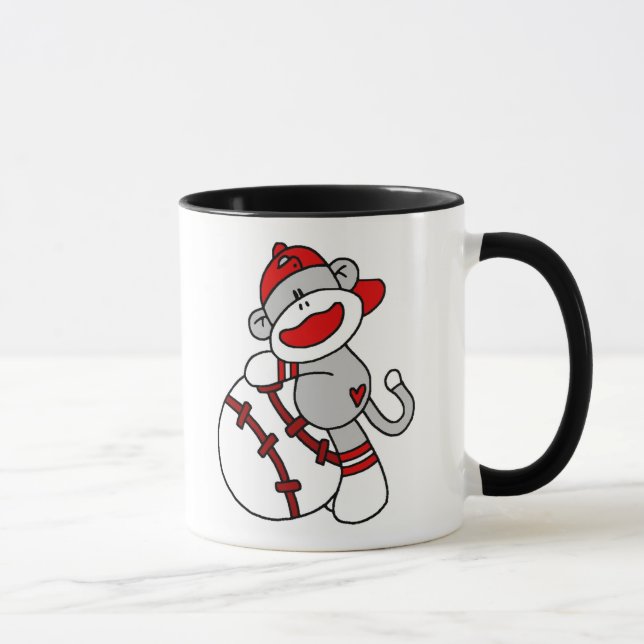 Mug Base-ball de singe de chaussette (Droite)