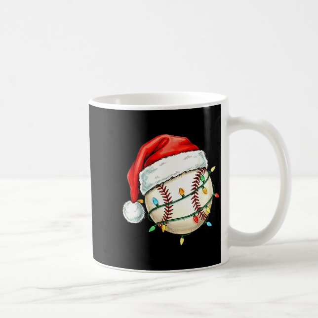 Mug Baseball Christmas Shirt Funny Santa Hat Srt Men K (Droite)