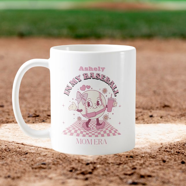 Mug Baseball de la bow rose personnalisé (Créateur téléchargé)