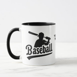 Mug Baseball de texte personnalisé