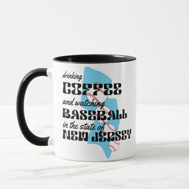 Mug Baseball et café dans le New Jersey  (Gauche)
