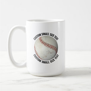Mug Baseball personnalisé avec texte personnalisé 445 