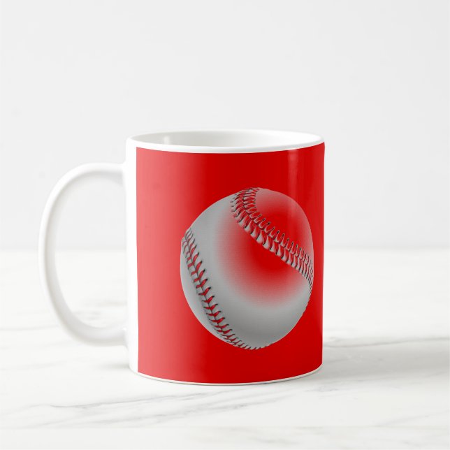Mug Baseball Red Pop Art (Gauche)