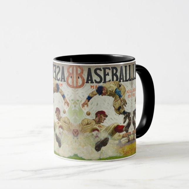 Mug Baseball Rétro : Sport classique (Devant droit)