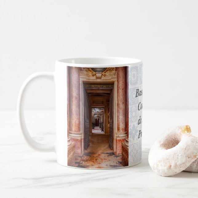 Mug Basilique du Palais et couvent de Mafra, Portugal (Avec donut)