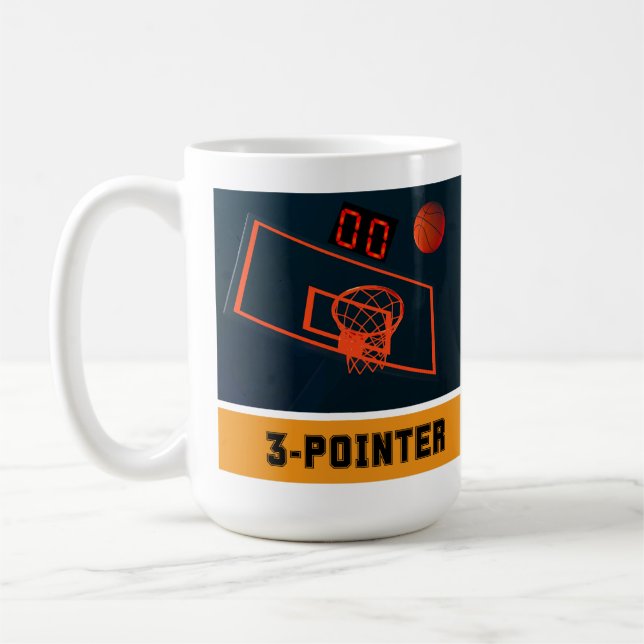 Mug Basket-ball à trois points horloge à zéro (Gauche)