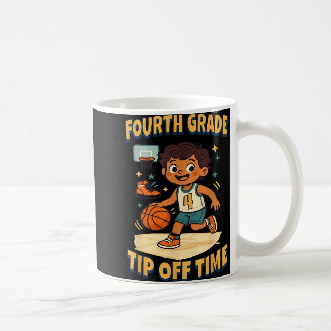 Mug Basket-ball de quatrième année Conseil de la journ (Droite)