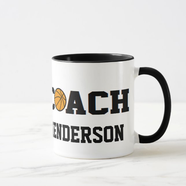 Mug Basket-ball d'entraîneur - personnalisé (Droite)