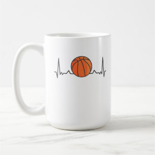 Mug Basket-ball Heartbeat cadeaux sportifs
