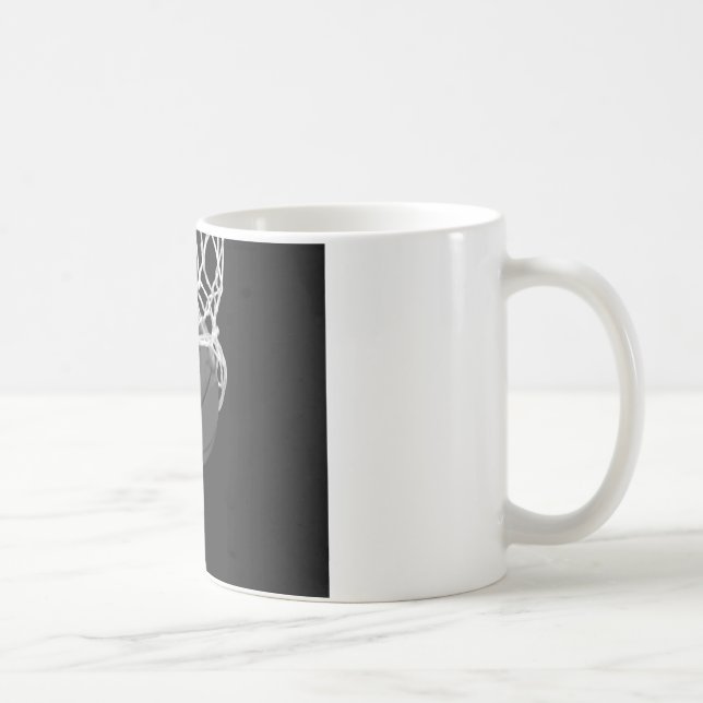 Mug Basket-ball noir et blanc (Droite)