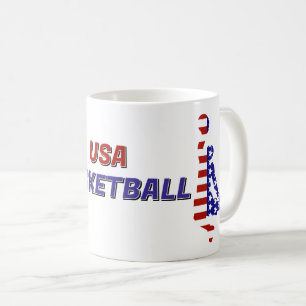 Mug Basket-ball patriotique des États-Unis
