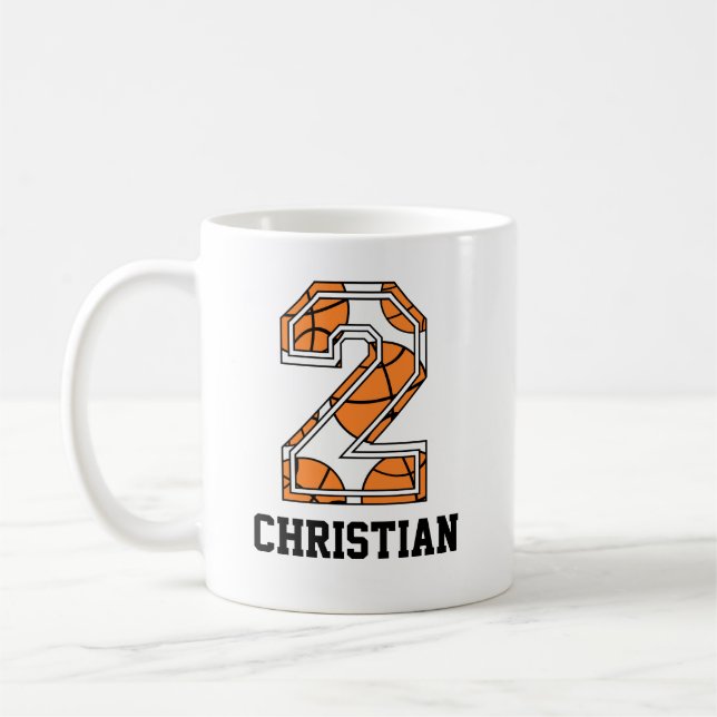 Mug Basket-ball personnalisé numéro 2 (Gauche)