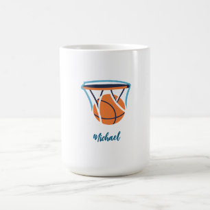 Mug Basket-ball Votre nom personnel