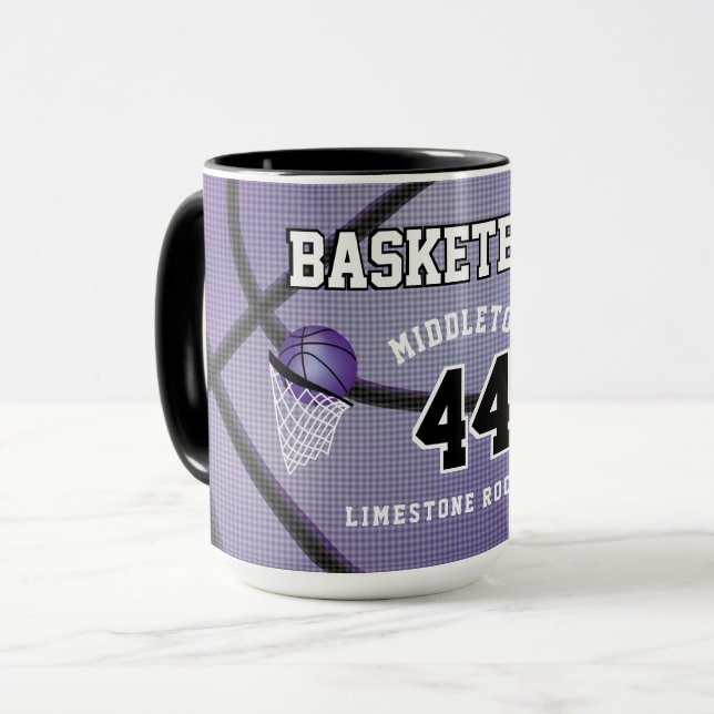Mug Basket - Violet (Devant gauche)