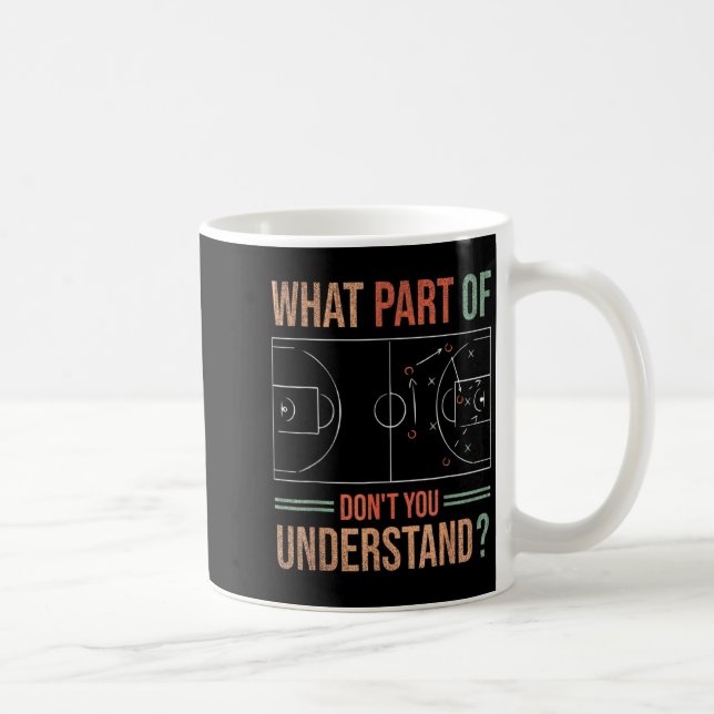 Mug Basketball Coach What Part Of Dont You Understand  (Droite)