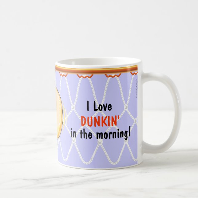 Mug Basketball Hoop Net_Donut_I Love Dunking (Droite)