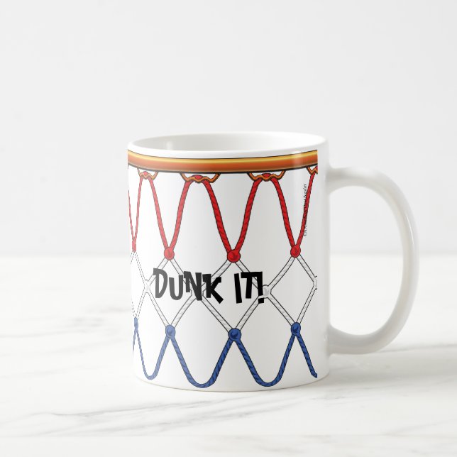 Mug Basketball Hoop Net_red white blue_Dunk It (Droite)