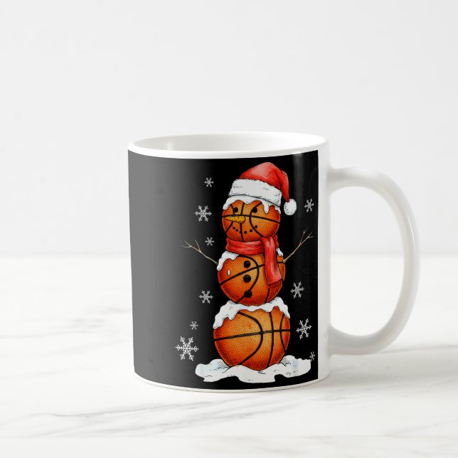 Mug Basketball Snowman Christmas Holiday Srts Xmas Paj (Droite)