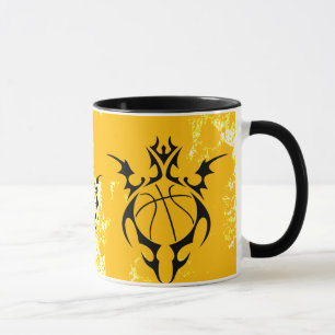 Mug basketball. tribal.