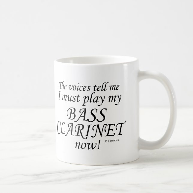 Mug Bass Clarinet Voices dit qu'il faut jouer (Droite)