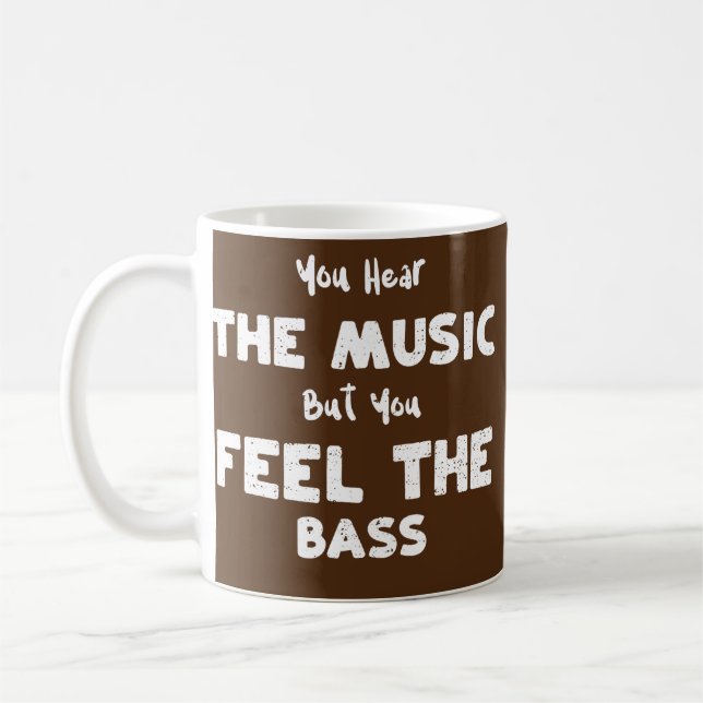 Mug Bass Guitar Vous entendez la musique mais vous sen (Gauche)