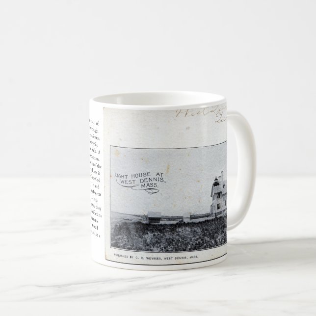 Mug Bass River Lighthouse, Massachusetts Carte Postale (Devant droit)