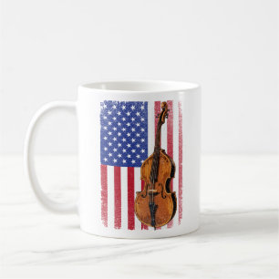 Mug Basse droite drapeau américain Patriotique Double