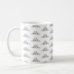 Mug basset blanc