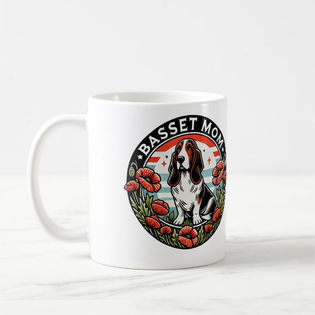 Mug Basset Maman (Gauche)