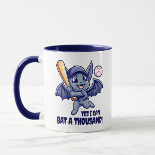 Mug Bat mignonne Oui Je peux battre un millier!