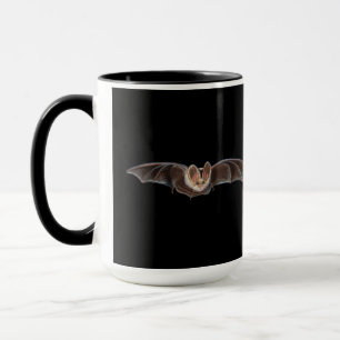 Mug Bat Pipistrellus pipistrellus illustration noir