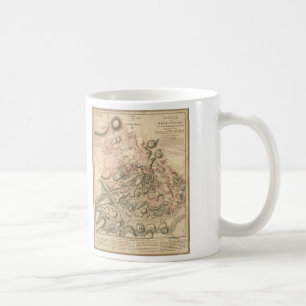 Mug Bataille de la carte 1784 de révolution américaine