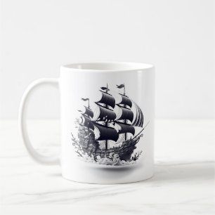 Mug Bateau à pirates flottants